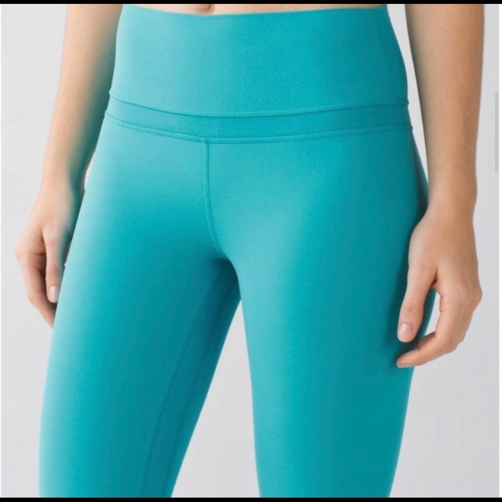 Lululemon original align pants sz6 peacock blue.